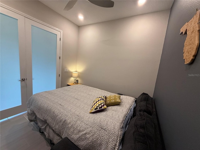 4300 Barletta Ct, Wesley Chapel, FL 33543 - bedroom featuring ceiling fan and recessed lighting