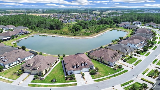 4300 Barletta Ct, Wesley Chapel, FL 33543 - aerial view of property's location featuring nearby suburban area and a large body of water