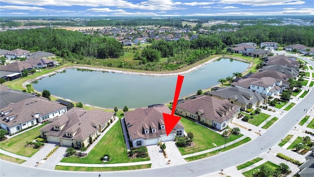 4300 Barletta Ct, Wesley Chapel, FL 33543 - aerial perspective of suburban area featuring a large body of water
