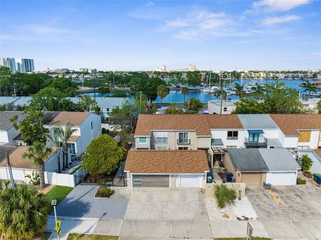 105 E Davis Blvd Unit A, Tampa, FL 33606 - birds eye view of property with a water view and a residential view
