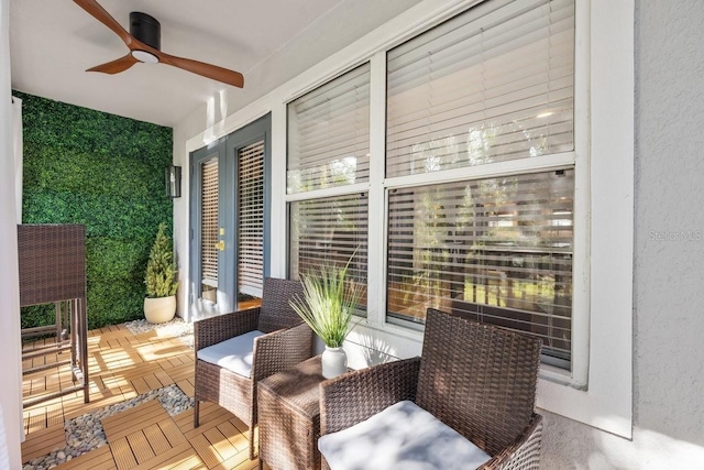 view of sunroom
