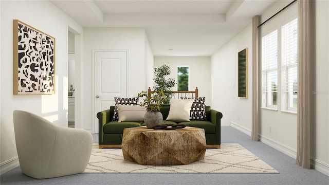 11554 71st Ave E, Palmetto, FL 34221 - living area with baseboards and carpet flooring