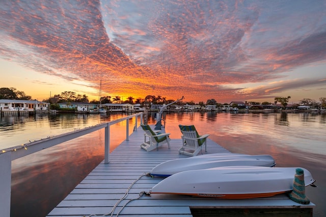 2487 W Bay Isle Dr SE, Saint Petersburg, FL 33705 - view of dock featuring a water view