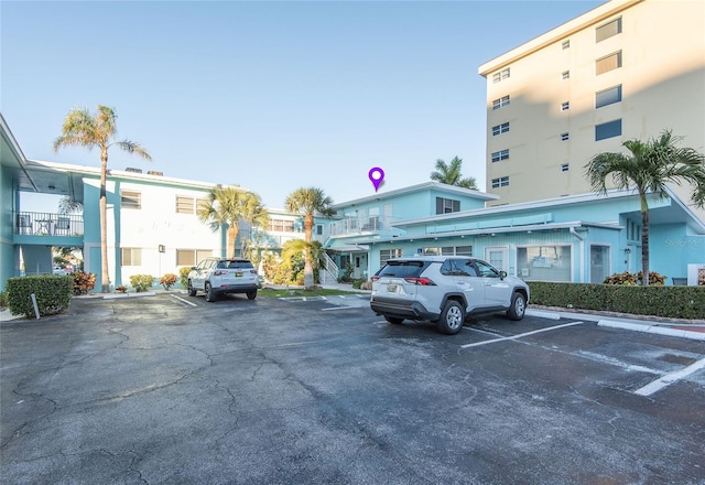 view of uncovered parking lot