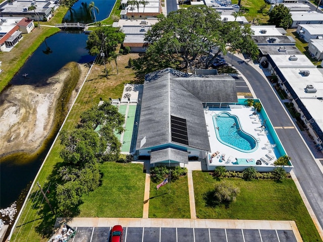 149 Sky Loch Dr E, Dunedin, FL 34698 - bird's eye view featuring a water view