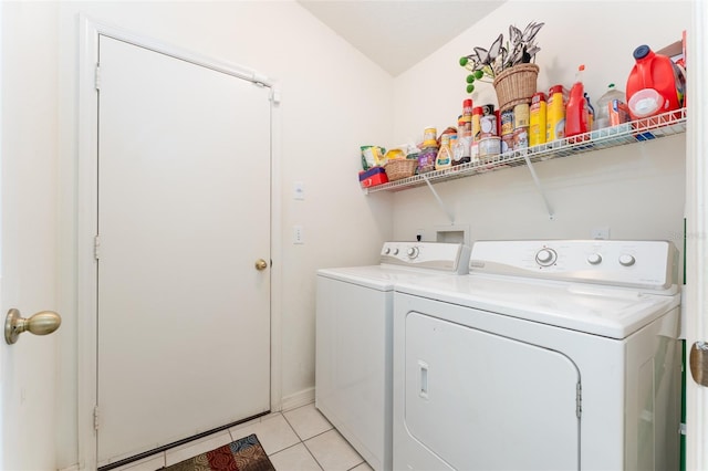 29542 Forest Glen Dr, Wesley Chapel, FL 33543 - washroom with laundry area, light tile patterned flooring, and washer and dryer