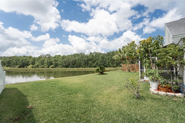29542 Forest Glen Dr, Wesley Chapel, FL 33543 - view of yard featuring a water view and fence