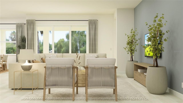 12054 Violet Jasper Dr, Parrish, FL 34219 - living area featuring plenty of natural light and baseboards