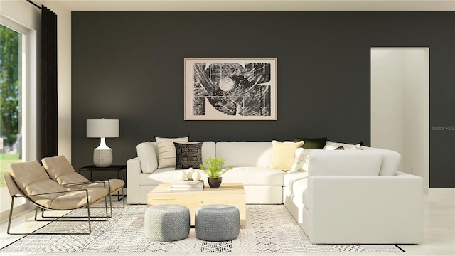 12058 Violet Jasper Dr, Parrish, FL 34219 - living room featuring an accent wall