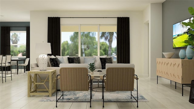 12062 Violet Jasper Dr, Parrish, FL 34219 - interior space with light tile patterned flooring