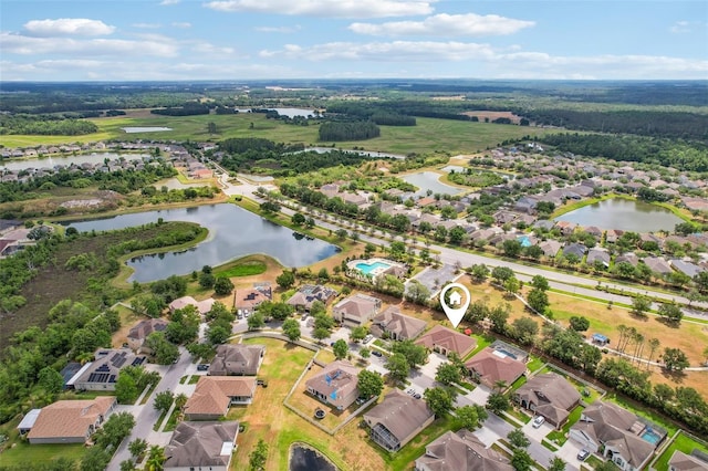 20254 Ravens End Dr, Tampa, FL 33647 - bird's eye view with a residential view and a water view