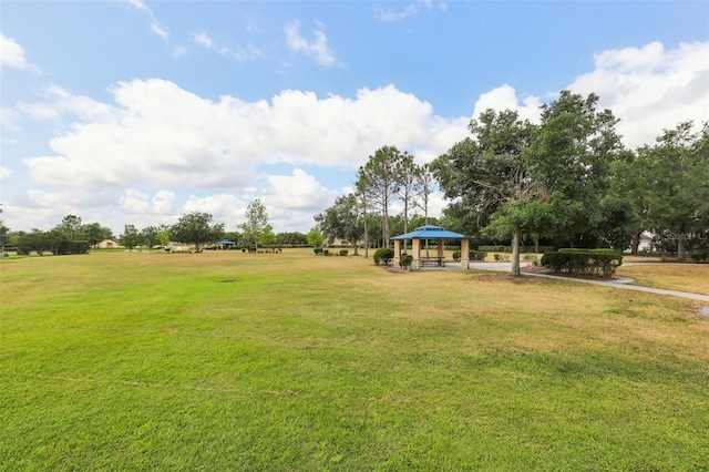 20254 Ravens End Dr, Tampa, FL 33647 - view of yard with a gazebo