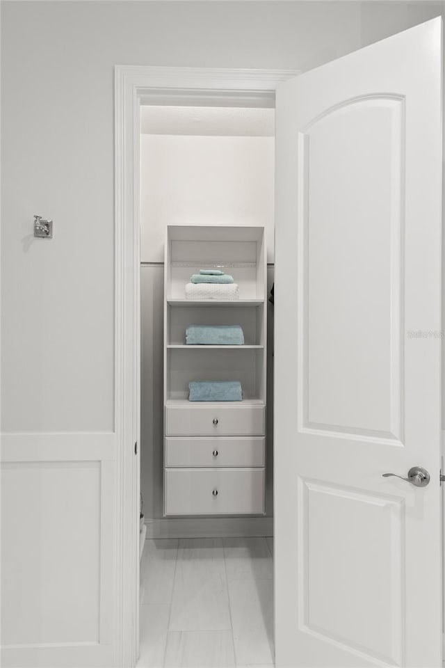 view of closet