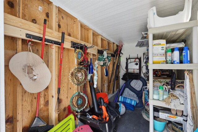 view of storage