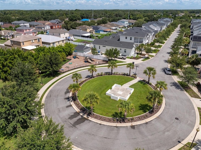 drone / aerial view with a residential view