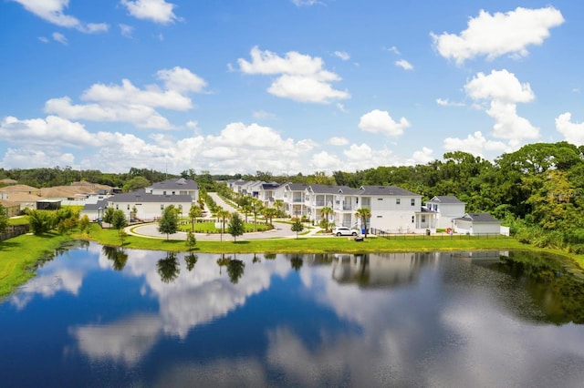 water view featuring a residential view