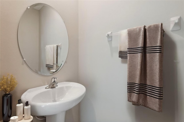 bathroom with a sink