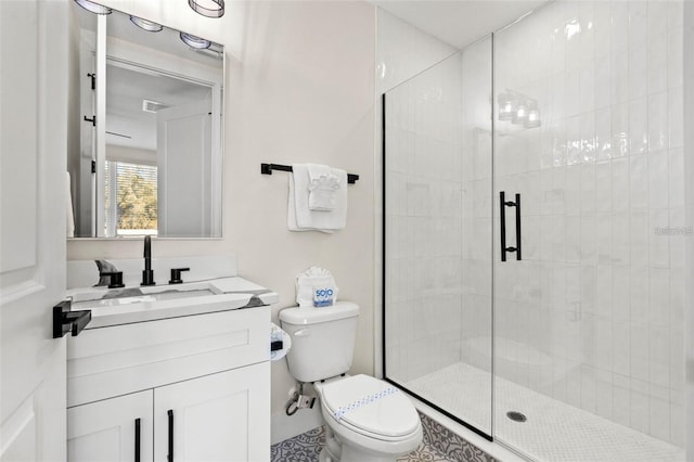 121 E Warren Ave Unit 1, Tampa, FL 33602 - full bath featuring a shower stall, toilet, and vanity