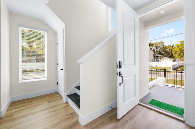 121 E Warren Ave Unit 1, Tampa, FL 33602 - entryway featuring light wood finished floors and stairway