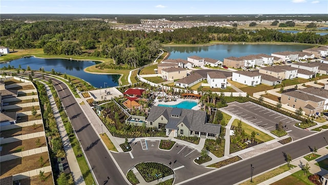 35780 Sunflower Hill Dr, Zephyrhills, FL 33541 - bird's eye view featuring a water view