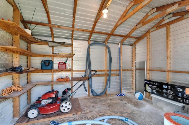 storage with a garage