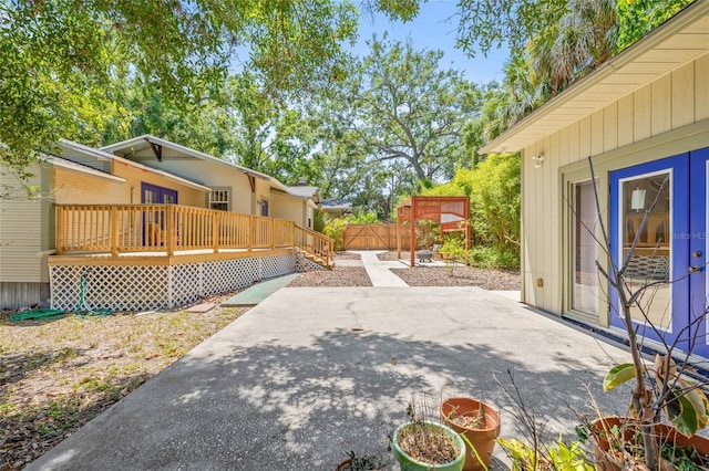 906 E Broad St, Tampa, FL 33604 - view of patio / terrace featuring a deck