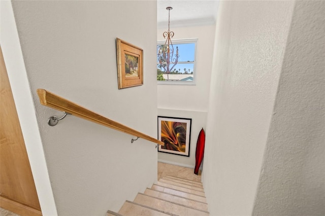 3021 Alton Dr, St Pete Beach, FL 33706 - stairs with baseboards