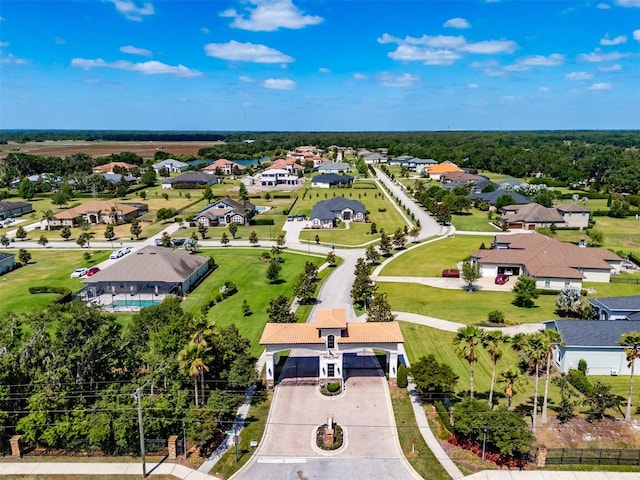drone / aerial view featuring a residential view