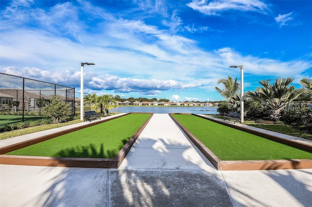 20423 Symphony Pl, Venice, FL 34293 - view of community with a game area and fence