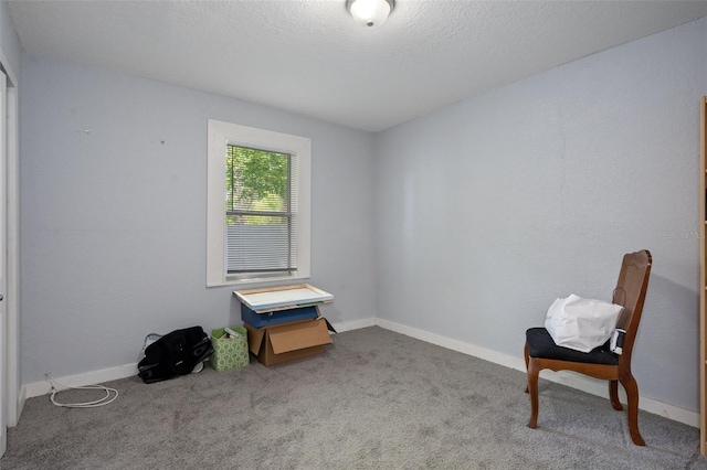 interior space featuring baseboards and carpet flooring
