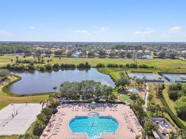 1003 Fairwaycove Ln Unit 103, Bradenton, FL 34212 - bird's eye view of a large body of water and a pool
