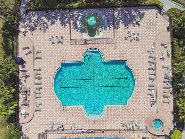 1003 Fairwaycove Ln Unit 103, Bradenton, FL 34212 - drone / aerial view of a pool area