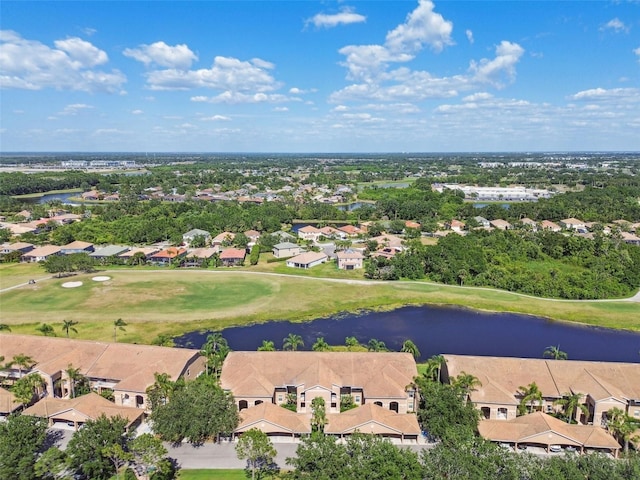 1003 Fairwaycove Ln Unit 103, Bradenton, FL 34212 - aerial perspective of suburban area featuring a nearby body of water and a golf club