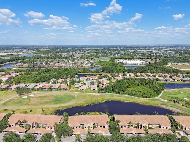 1003 Fairwaycove Ln Unit 103, Bradenton, FL 34212 - aerial view of residential area featuring a local golf course and a nearby body of water