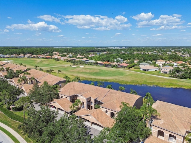 1003 Fairwaycove Ln Unit 103, Bradenton, FL 34212 - aerial perspective of suburban area with a nearby body of water and a golf club