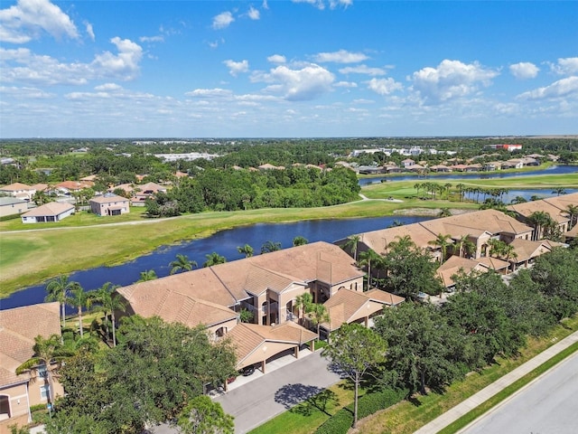 1003 Fairwaycove Ln Unit 103, Bradenton, FL 34212 - aerial perspective of suburban area featuring a large body of water