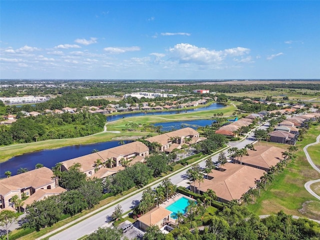1003 Fairwaycove Ln Unit 103, Bradenton, FL 34212 - aerial view of residential area featuring a nearby body of water and a golf course