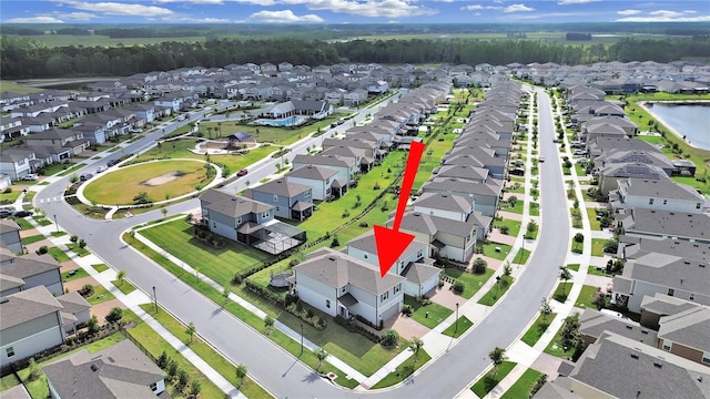 17737 Everlong Dr, Land O Lakes, FL 34638 - birds eye view of property featuring a residential view