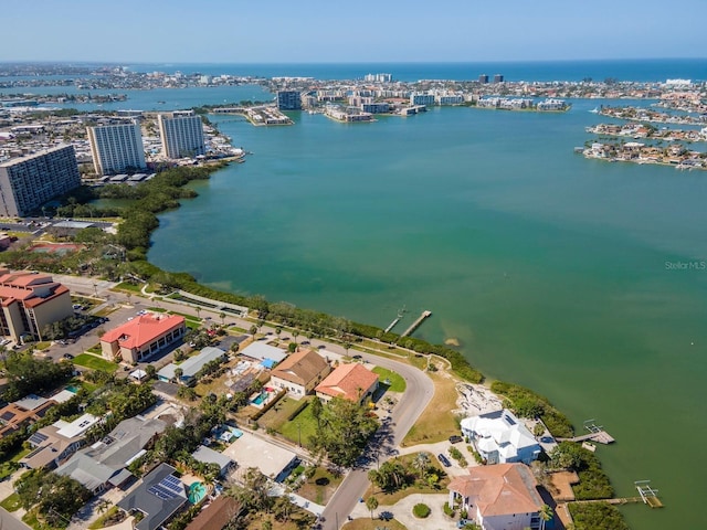 7085 Sunset Dr S Unit A, Saint Petersburg, FL 33707 - aerial overview of property's location with a nearby body of water and nearby urban area