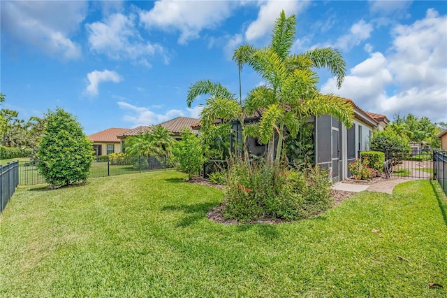 4610 Alexandria Ct, Palmetto, FL 34221 - view of yard with a fenced backyard