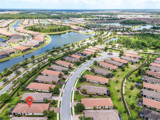 4610 Alexandria Ct, Palmetto, FL 34221 - drone / aerial view with a water view and a residential view