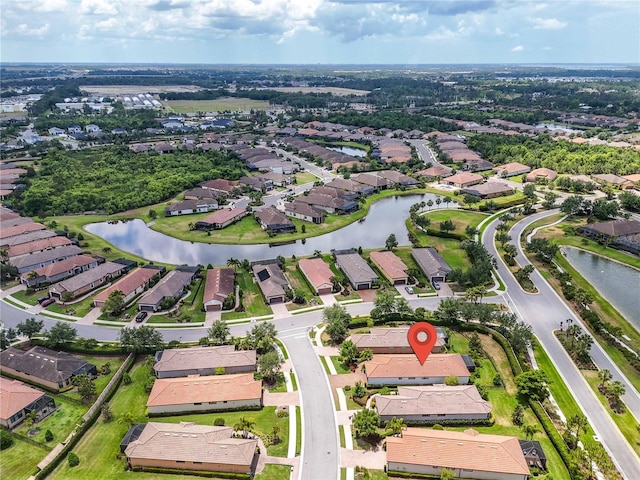4610 Alexandria Ct, Palmetto, FL 34221 - birds eye view of property with a residential view and a water view