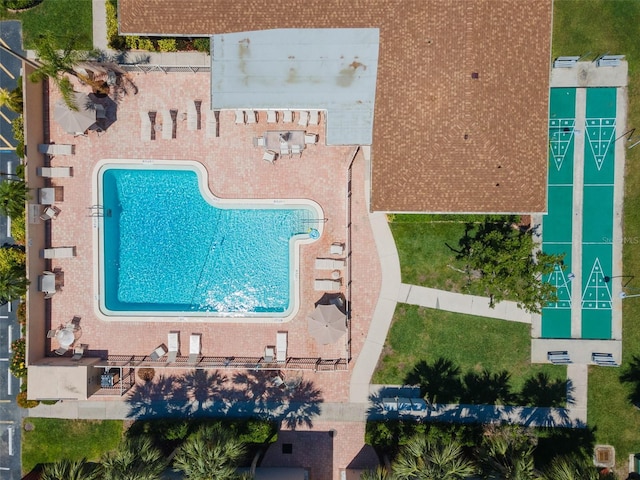 birds eye view of property