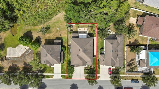 birds eye view of property featuring a residential view