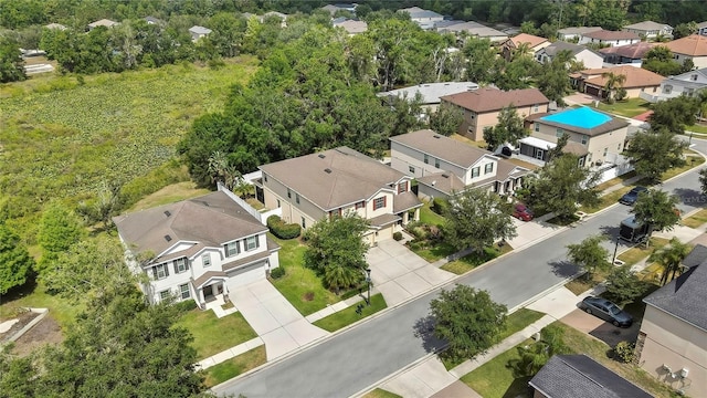 bird's eye view featuring a residential view