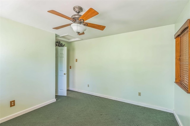 526 Kings Creek Cir, Steinhatchee, FL 32359 - spare room featuring baseboards and dark colored carpet
