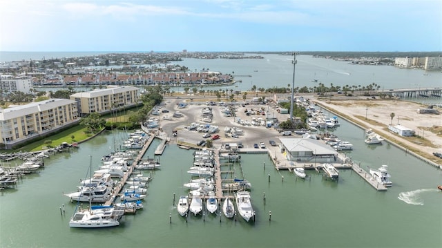 14506 Alejo Ct, Seminole, FL 33776 - bird's eye view of a large body of water and a marina