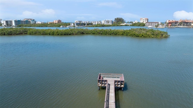 14506 Alejo Ct, Seminole, FL 33776 - bird's eye view of a nearby body of water