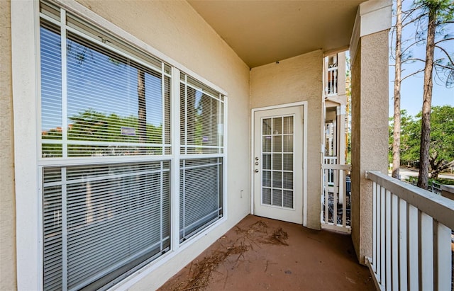 view of balcony