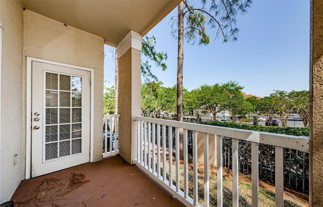 view of balcony